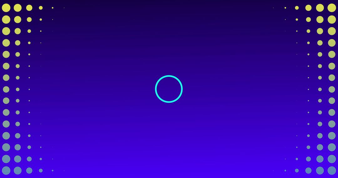 Hypnotic Circle with Radiant Dots on Gradient Background