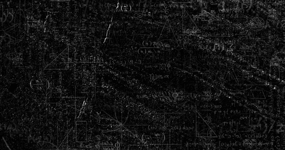 Abstract Mathematical Blackboard with Dynamic Chalk Marks