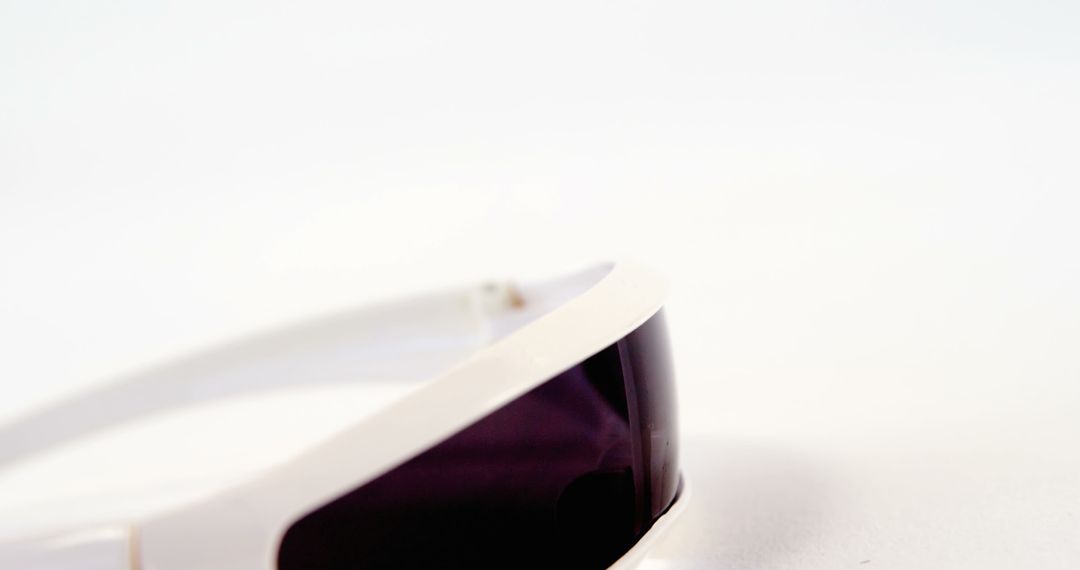 Close-up of virtual reality image glasses on white background 4k - Free Images, Stock Photos and Pictures on Pikwizard.com