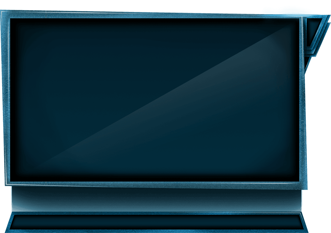 Transparent LED Screen with Modern Blue Glow