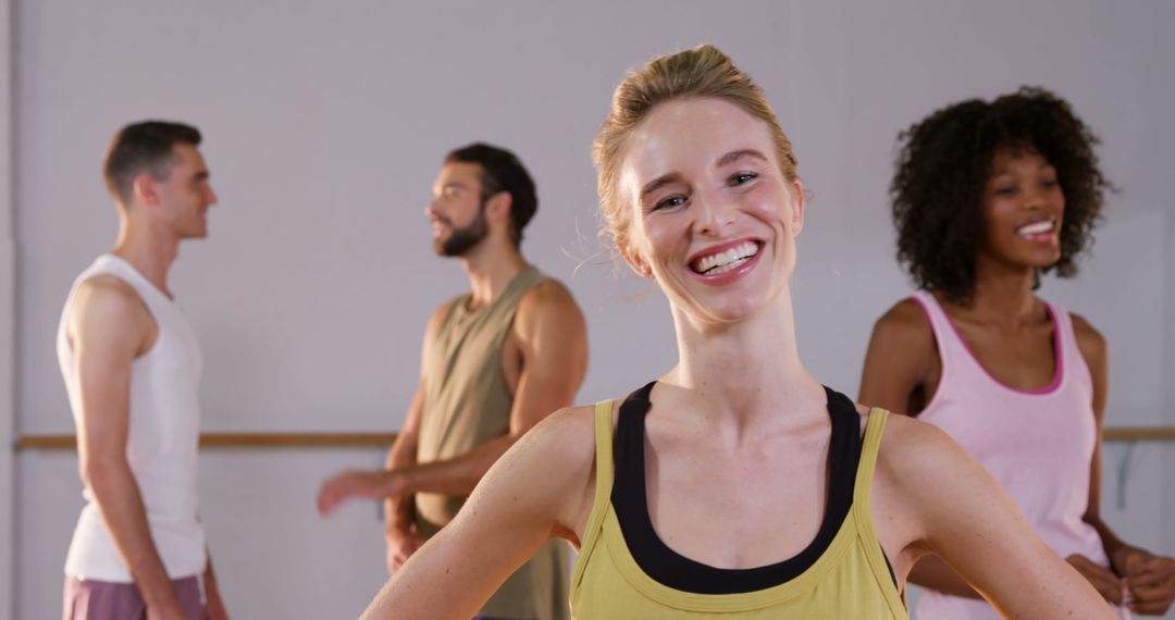 Group of Diverse Adults Smiling During Dance Workout Class - Free Images, Stock Photos and Pictures on Pikwizard.com