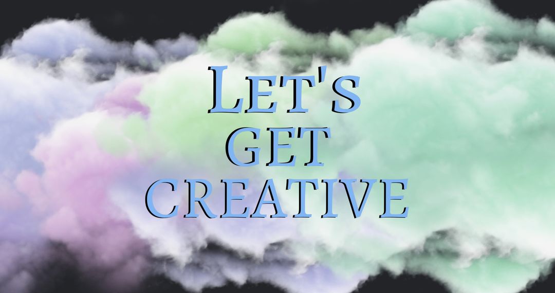 Inspirational Motivational Text With Colorful Cloud Background