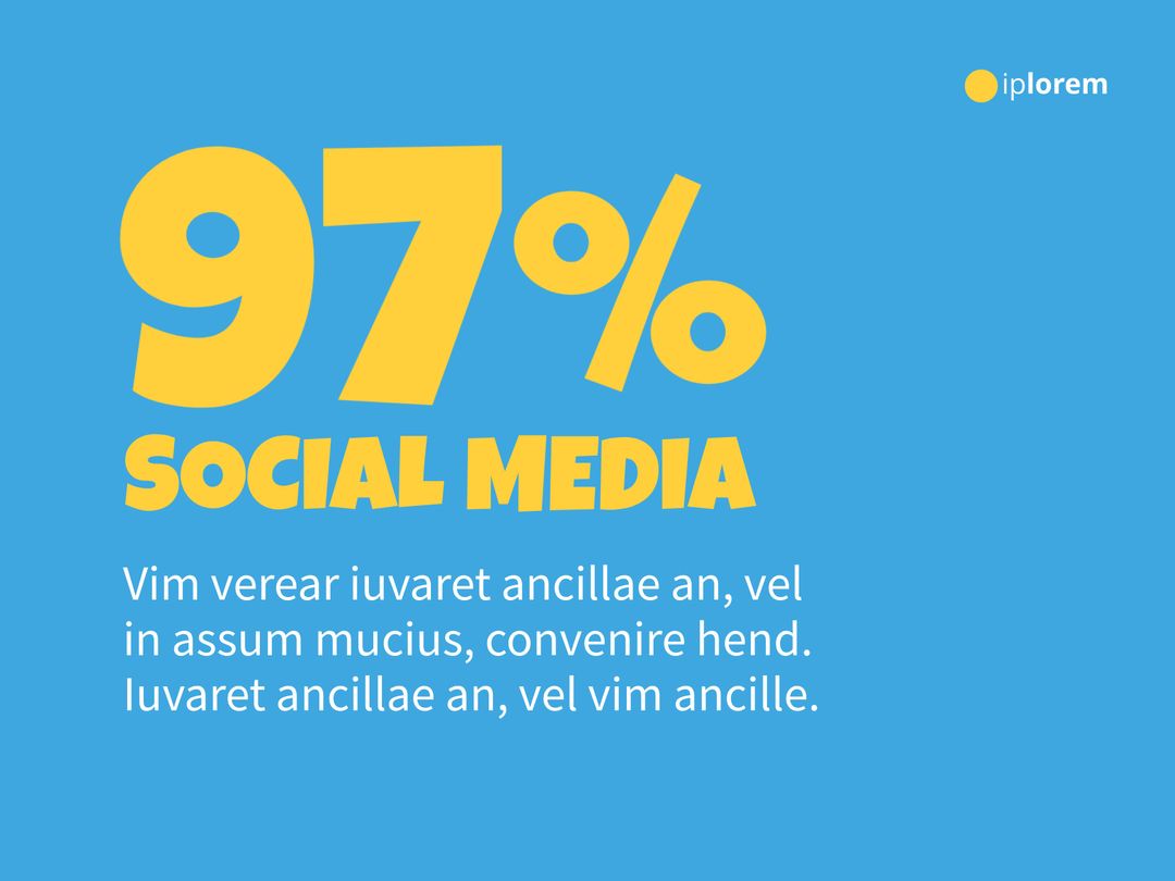 Bold 97% Emphasizing Social Media Dominance