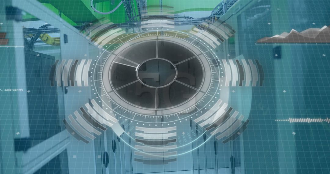 Futuristic Digital Interface with Data Scanning Over Network Servers