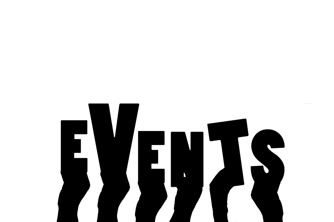 Transparent Illustration of Event Planning with Hands Text