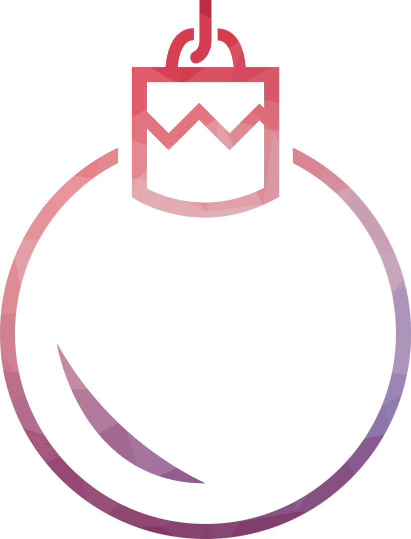 Elegant Transparent Christmas Bauble Illustration