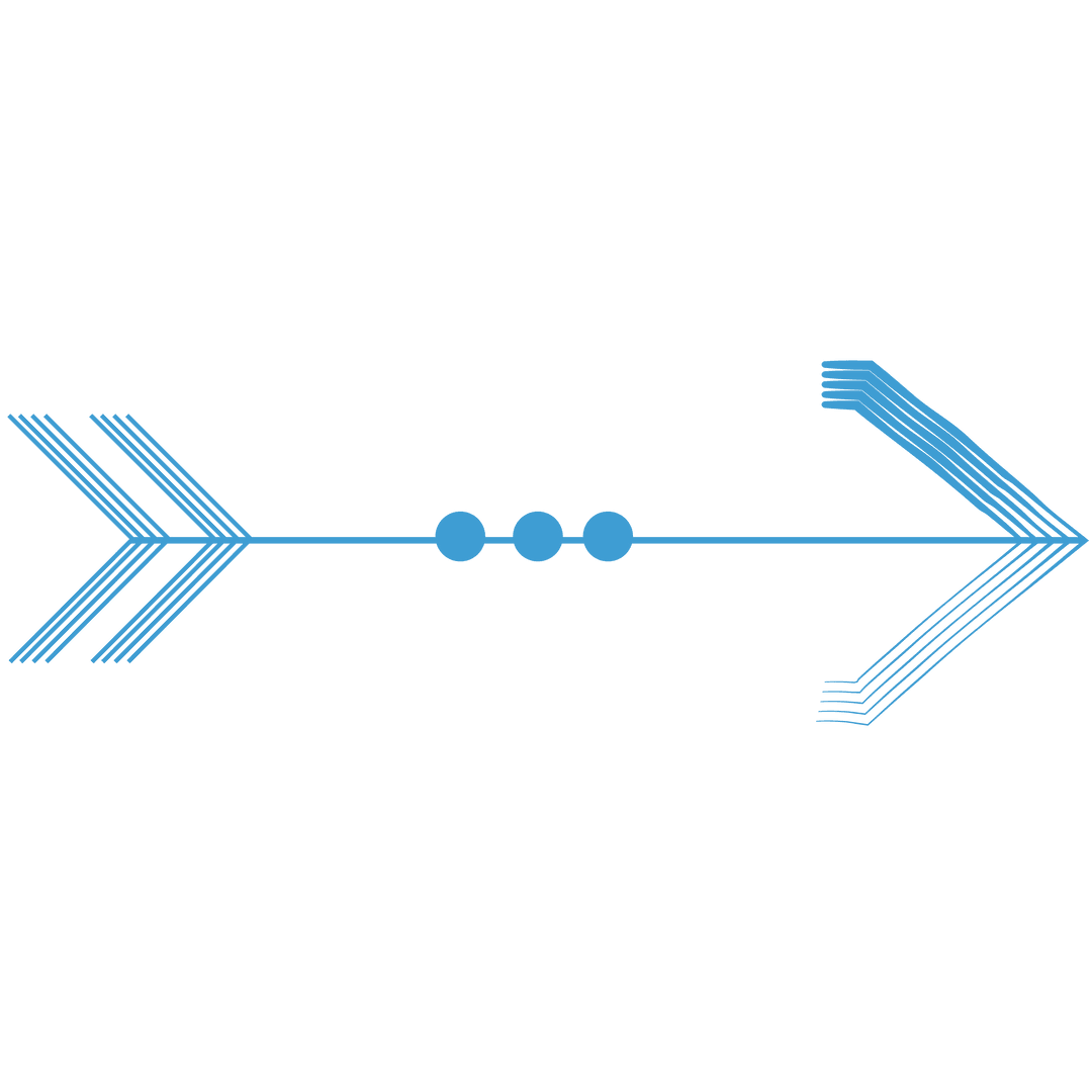 Decorative Blue Arrow Transparent Background Design Element