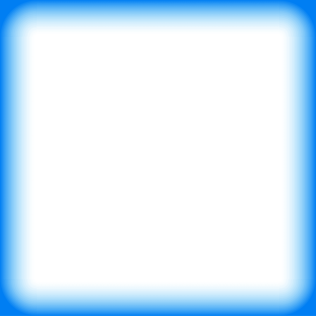 Grey Square Tile with Vivid Blue Gradient Halo Transparent Background