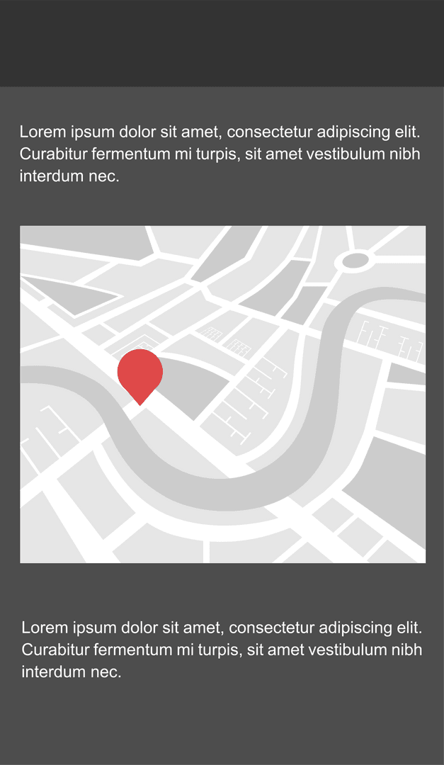 Transparent PNG Illustration of City Map with Location Pin Tag