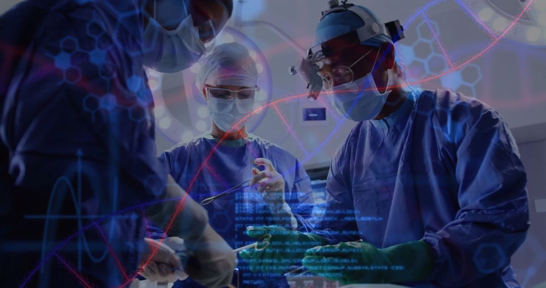 Futuristic Surgery with Holographic Technology and DNA Interface