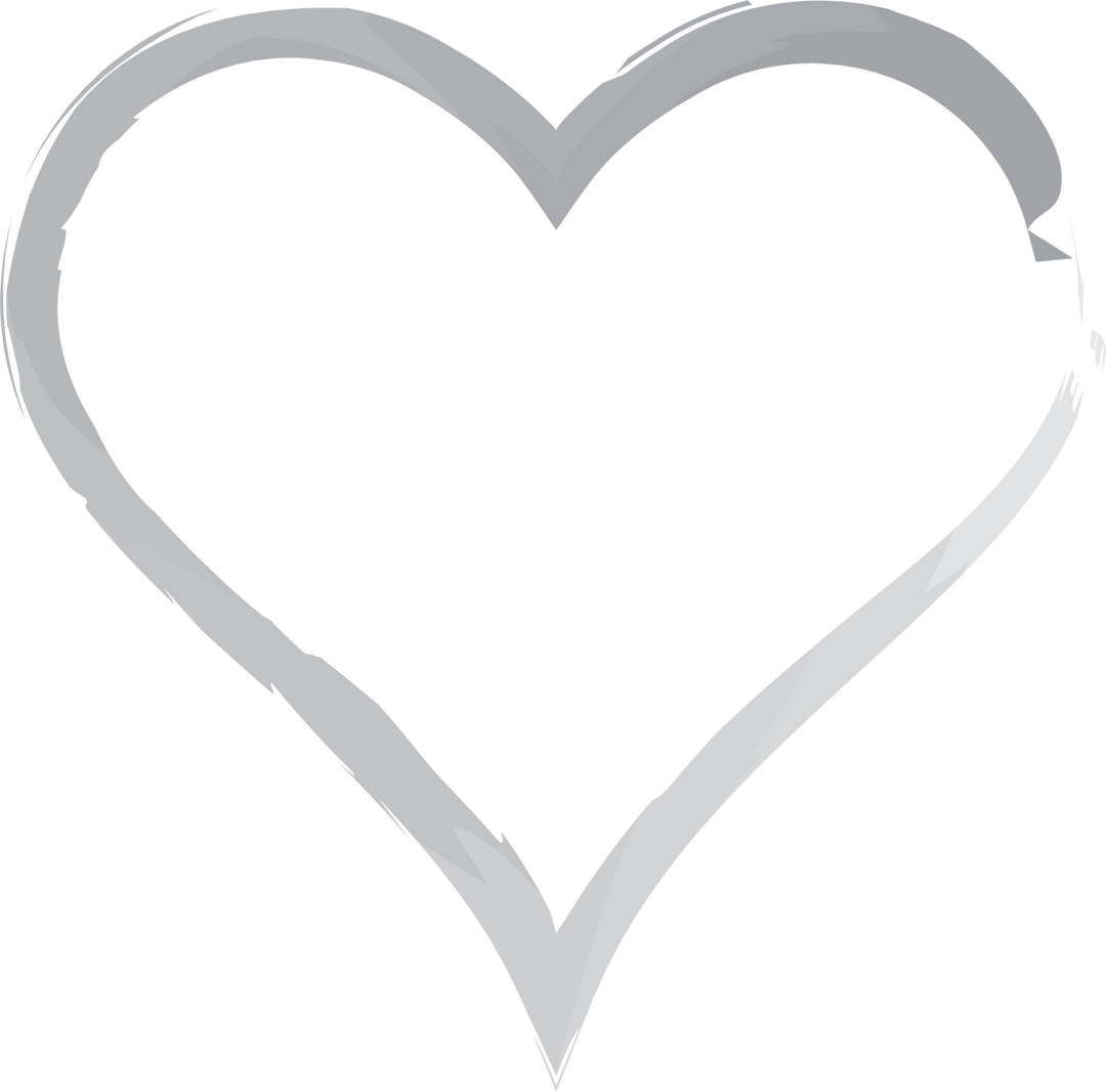 Simple Gray Heart Outline on Transparent Background - Download Free Stock Images Pikwizard.com