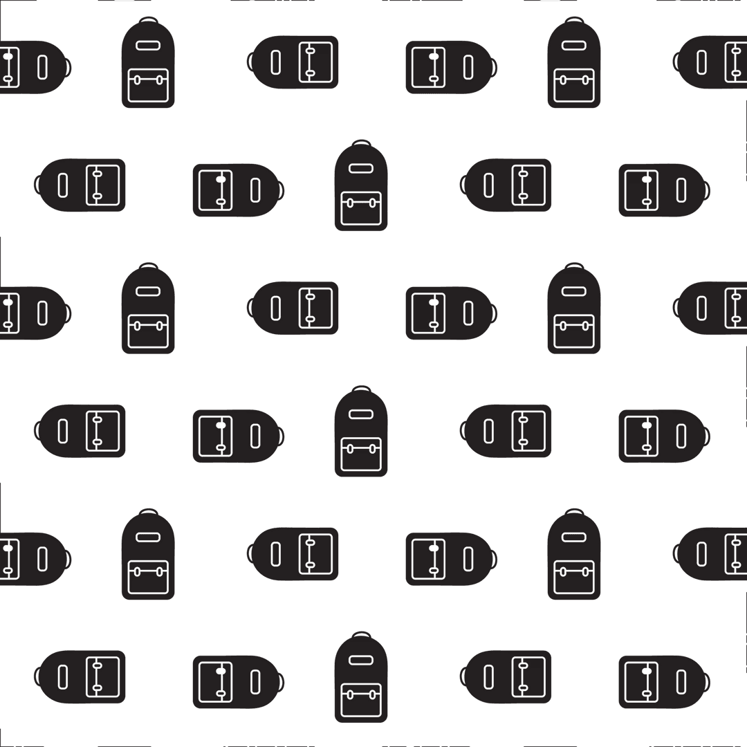 Digital PNG Repeated Black Tag Pattern on Transparent Background