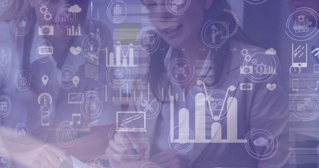 Business Professionals Analyzing Digital Data and Charts