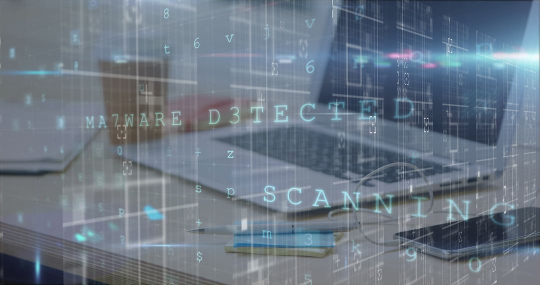 Cyber Security Threat Warning on Digital Interface