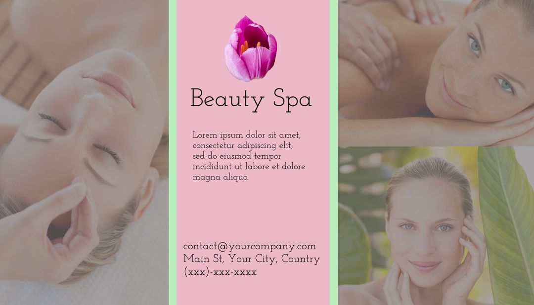 Elegant Beauty Spa Template for Wellness and Skincare Promotion