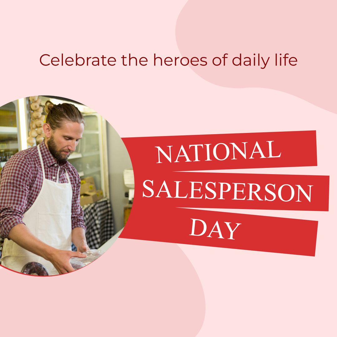 National Salesperson Day Celebration Poster Design