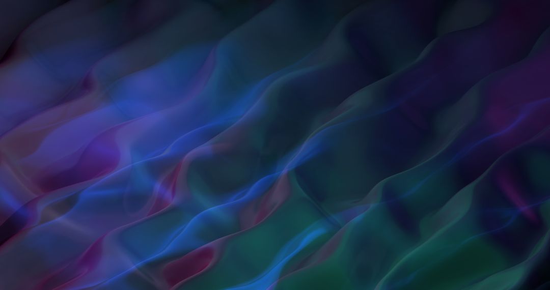 Abstract Wave Pattern in Blue and Green