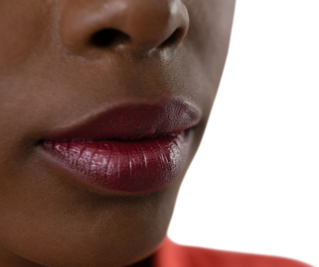 Transparent Isolated Woman Lips with Burgundy Lipstick - Download Free Stock Images Pikwizard.com