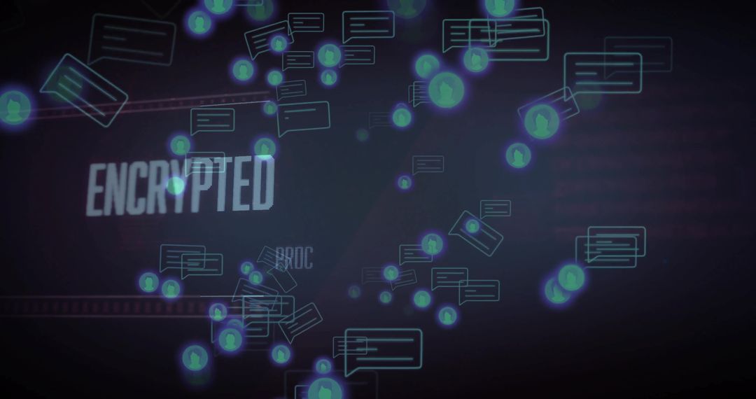 Encrypted Digital Communication with Floating Chat Bubbles