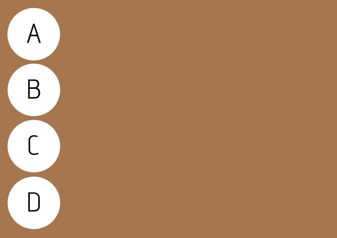 Minimalist Brown Template with Vertical Labeled Circles