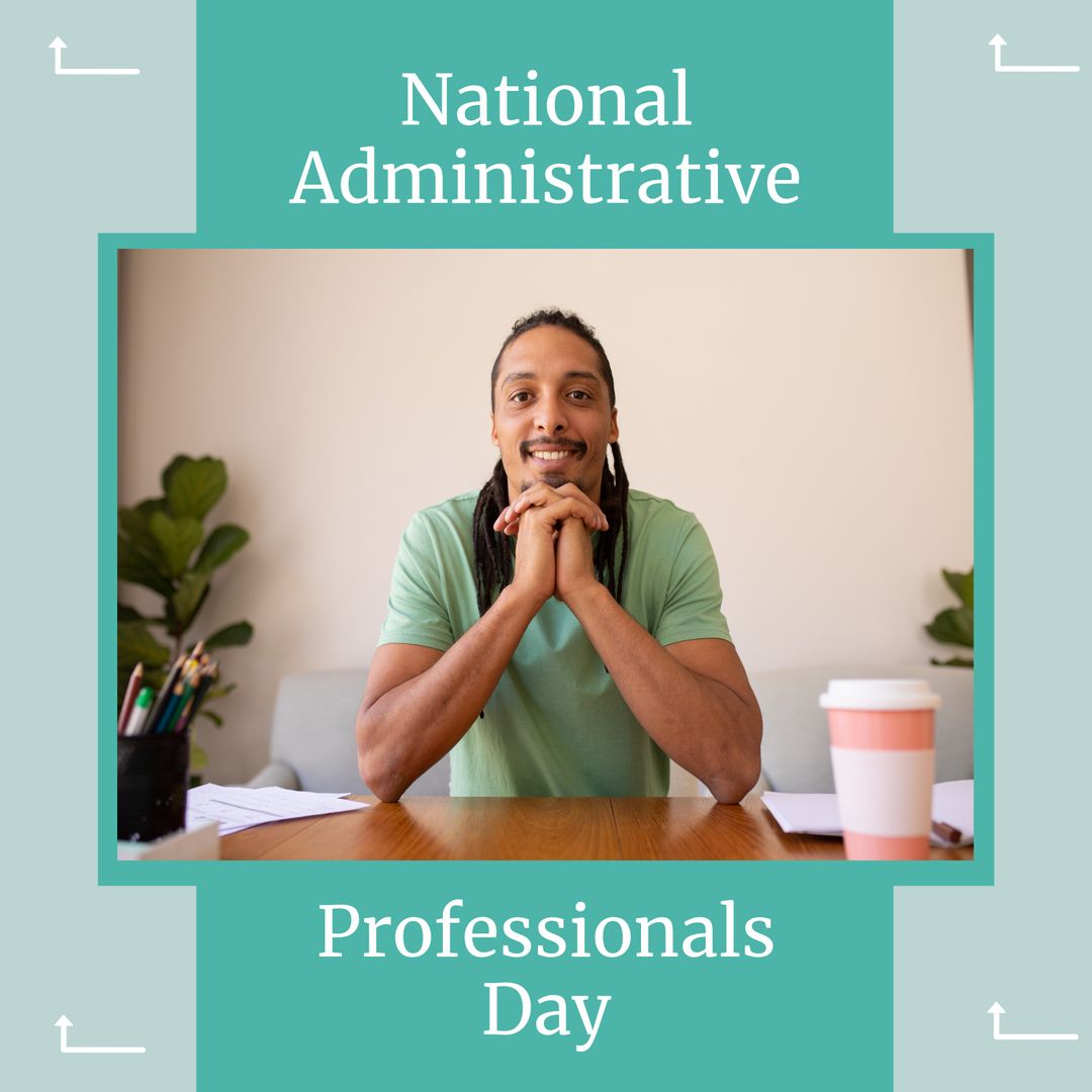 Celebrating National Administrative Professionals Day with Businessman Portrait
