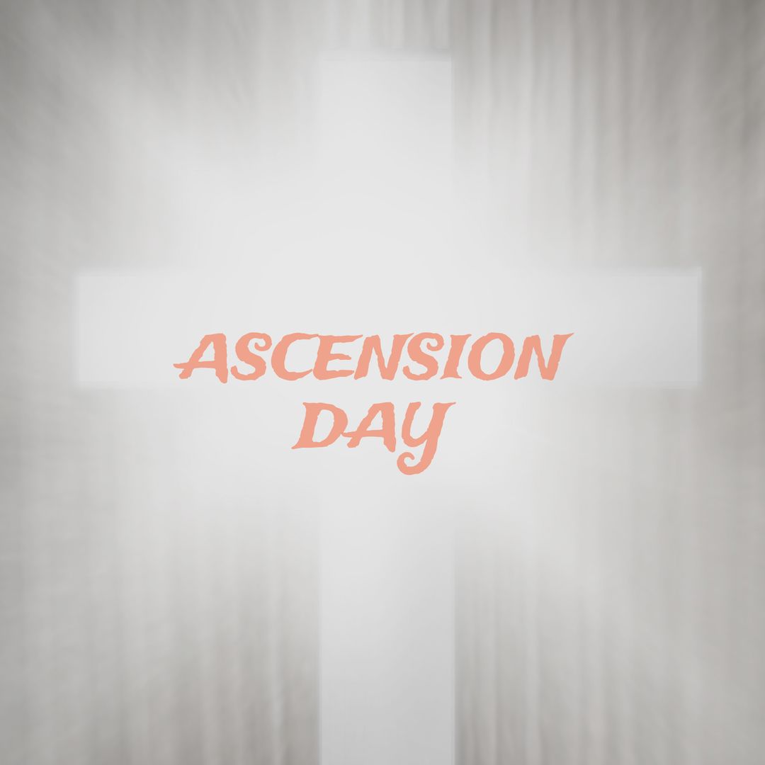 Ascension Day Celebration with Glowing Cross