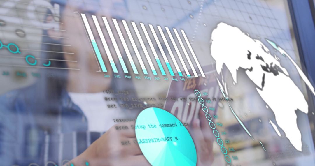 Financial Data Processing with Global Map Overlay