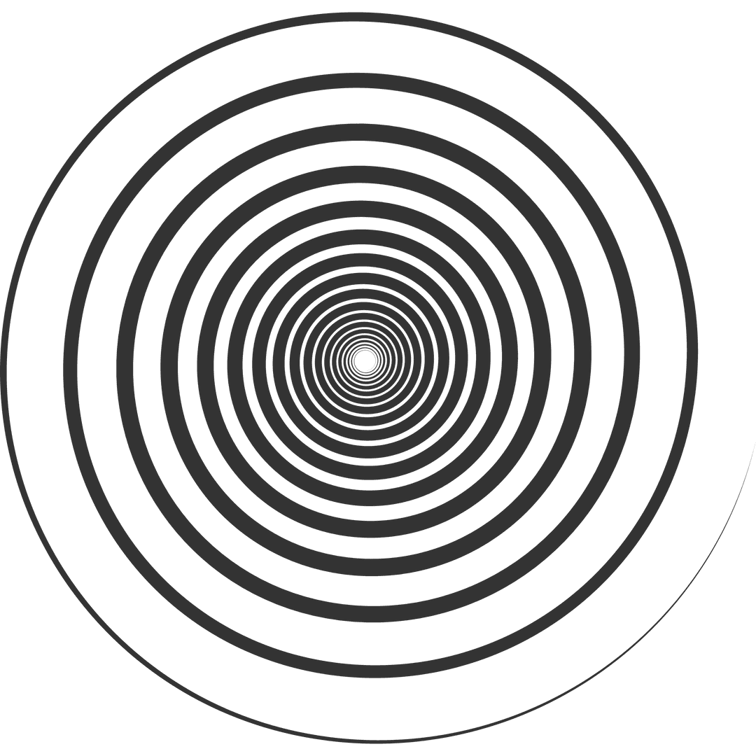 Transparent Black Concentric Circles Pattern Illustration