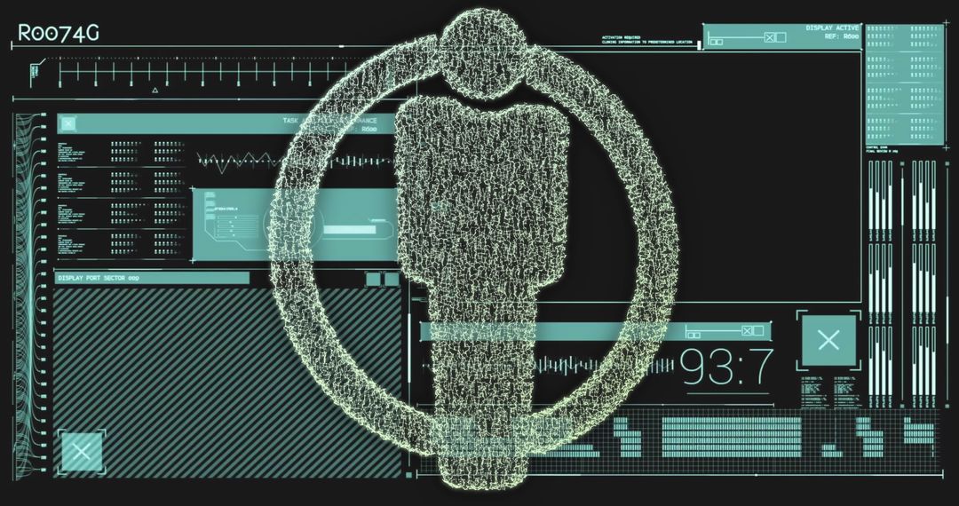 Digital Interface AI Calling Analytics in Futuristic Design