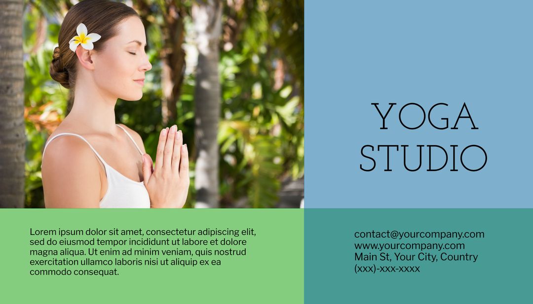 Serene Yoga Pose Promoting Tranquility and Wellness