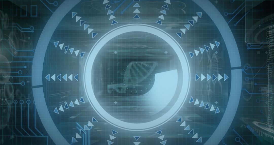 Futuristic Digital Interface Concept with Sci-Fi Design