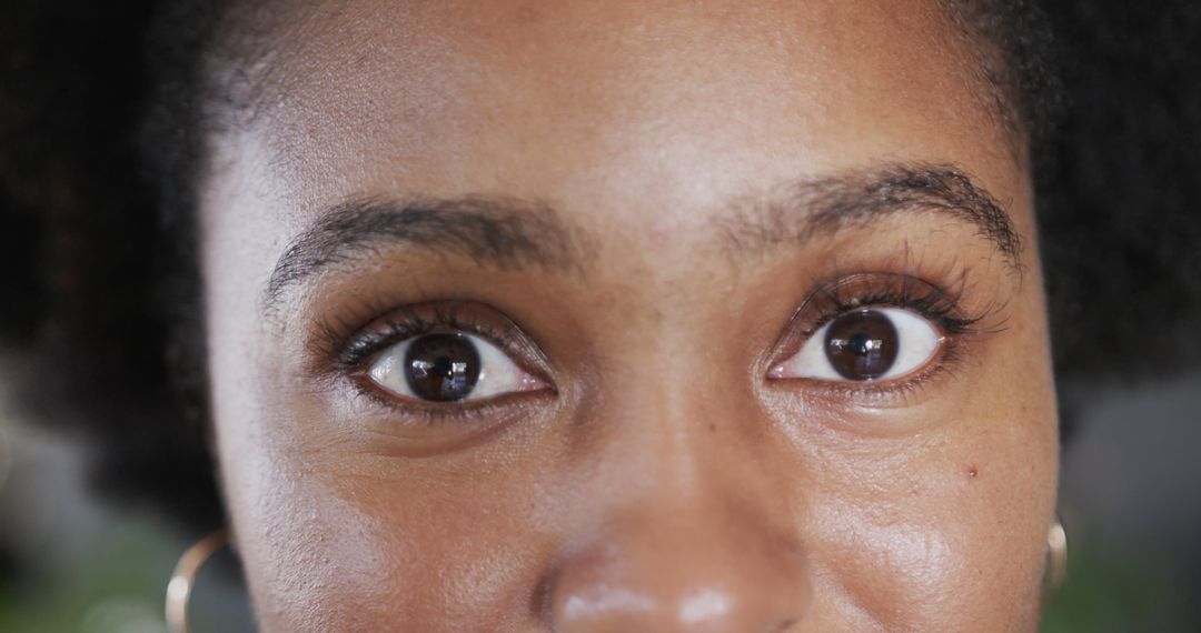 Close-Up of Woman’s Eyes with Curious Expression - Free Images, Stock Photos and Pictures on Pikwizard.com