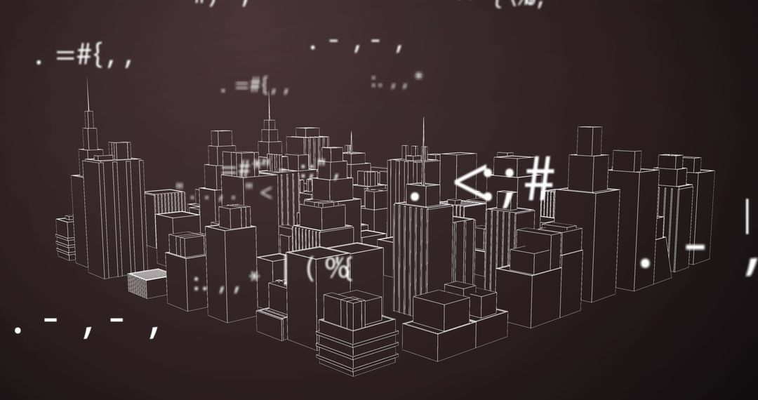 Digital Cityscape with Dynamic Data Overlay