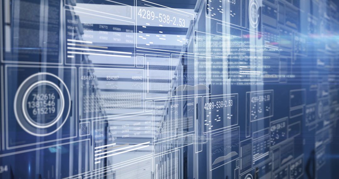 Digital Innovation in a Secure Data Center with Futuristic Visualization