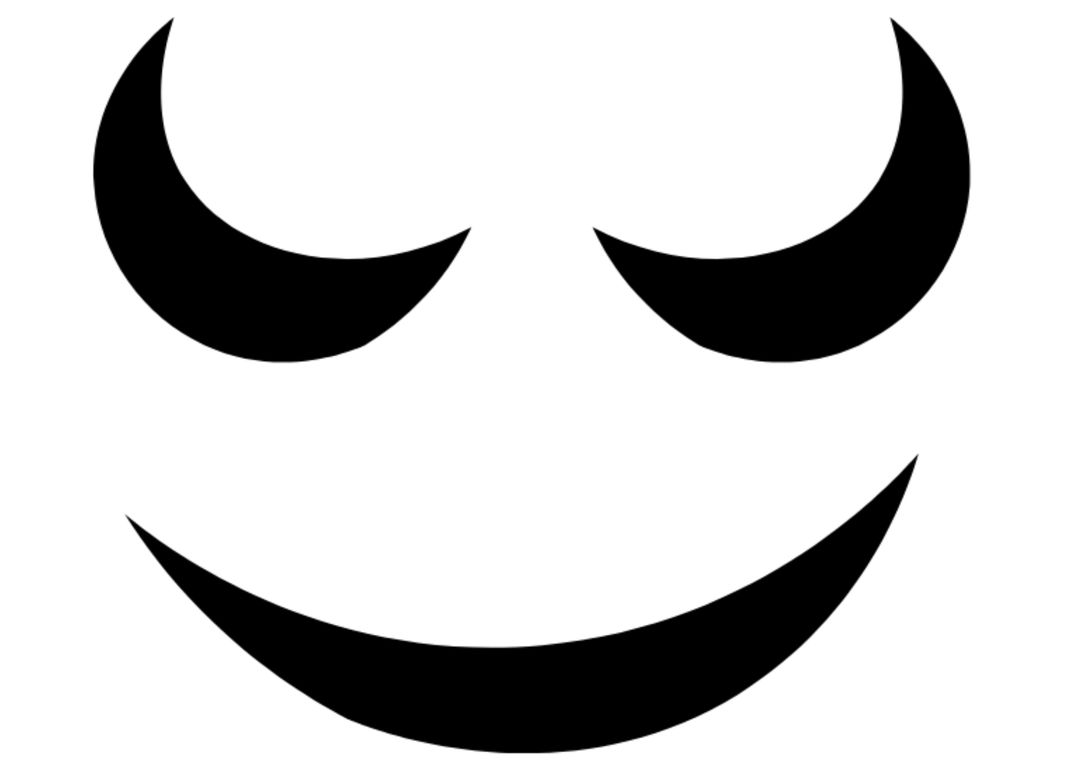 Minimalist Smiling Face Chooses Playful Path