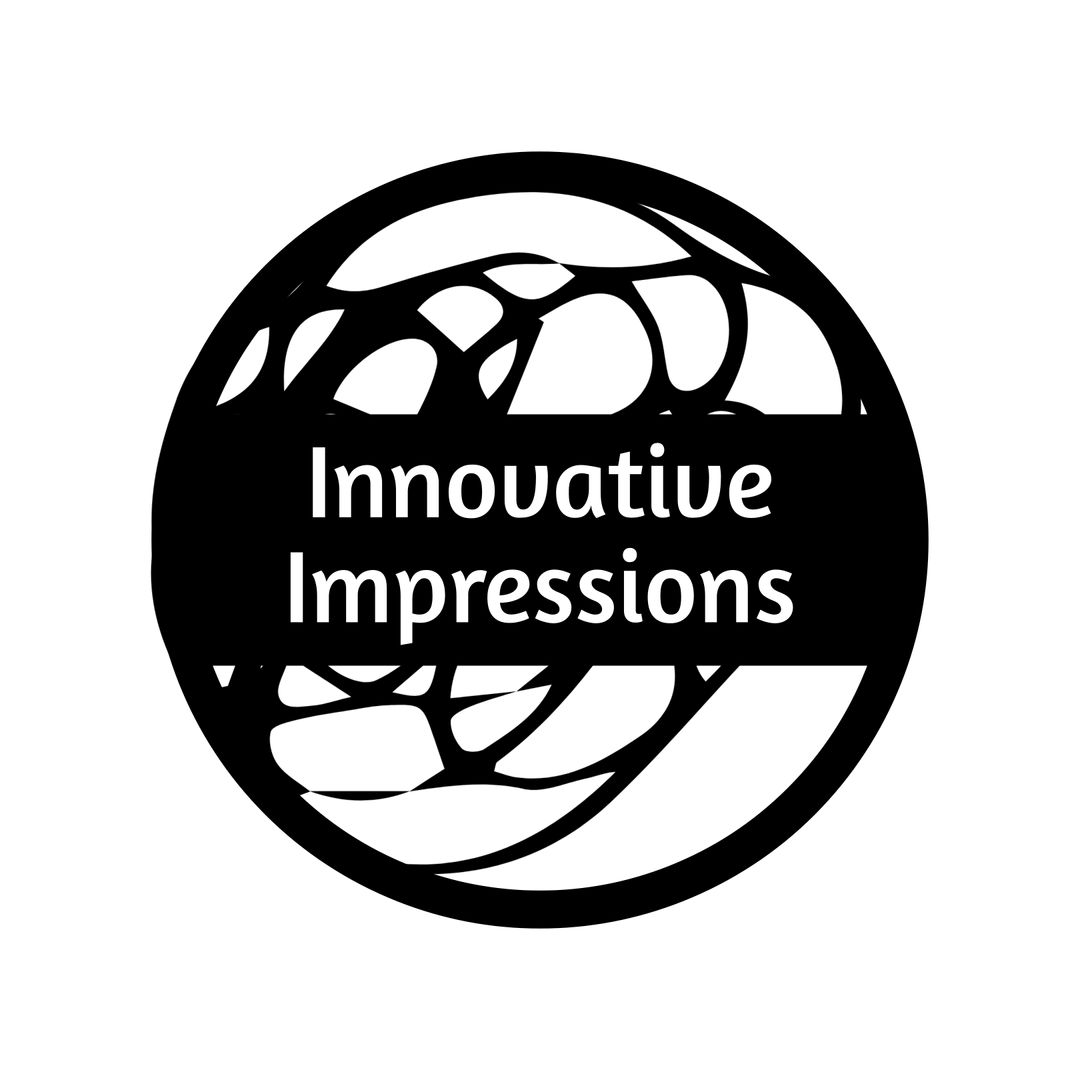 Innovative Impressions Creative Logo in Black and White - Download Free Stock Templates Pikwizard.com