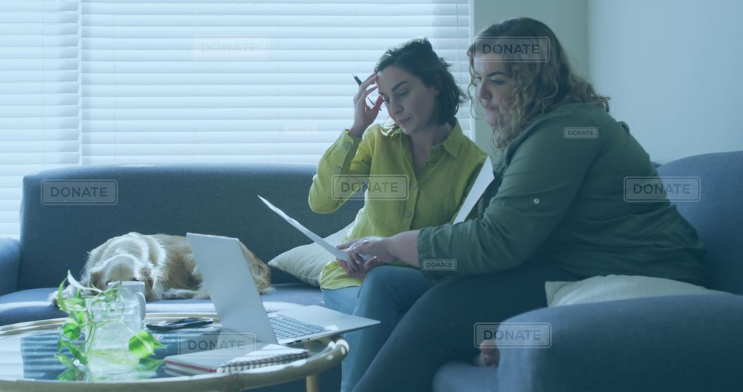 Couple Engaging in Online Fundraising