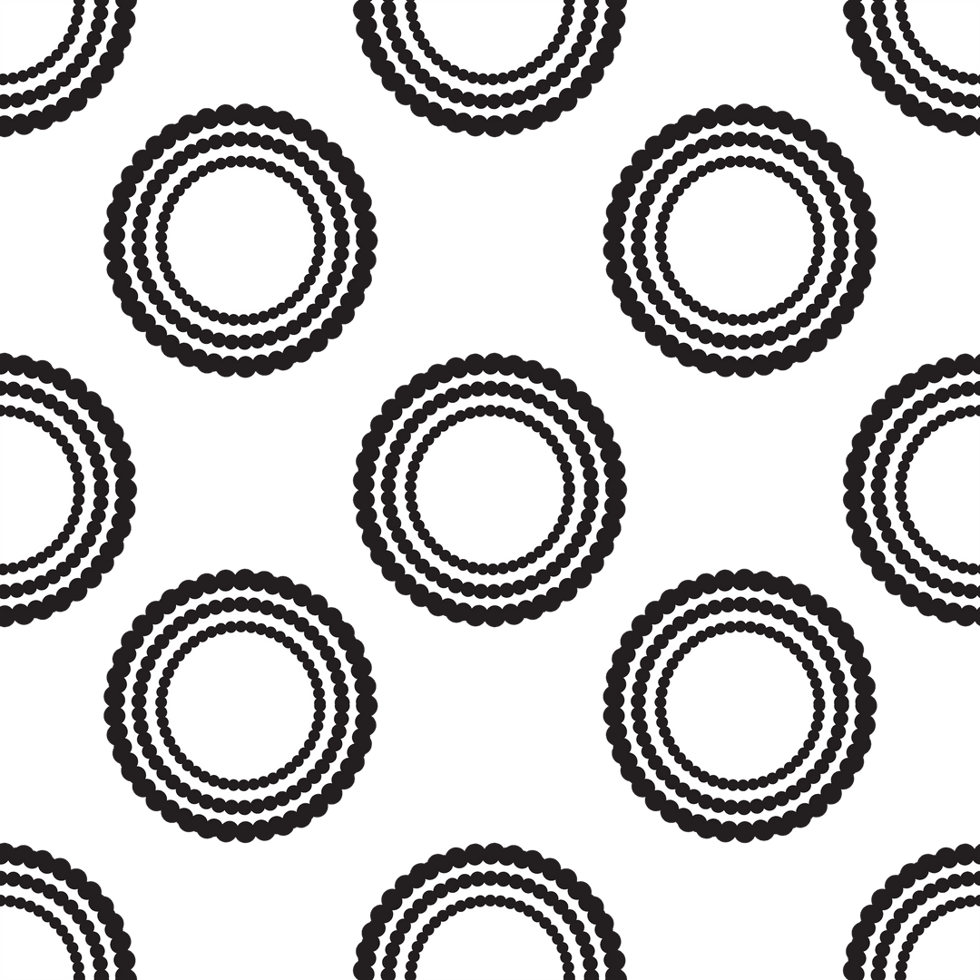 Seamless Circular Patterns with Black and White Transparency