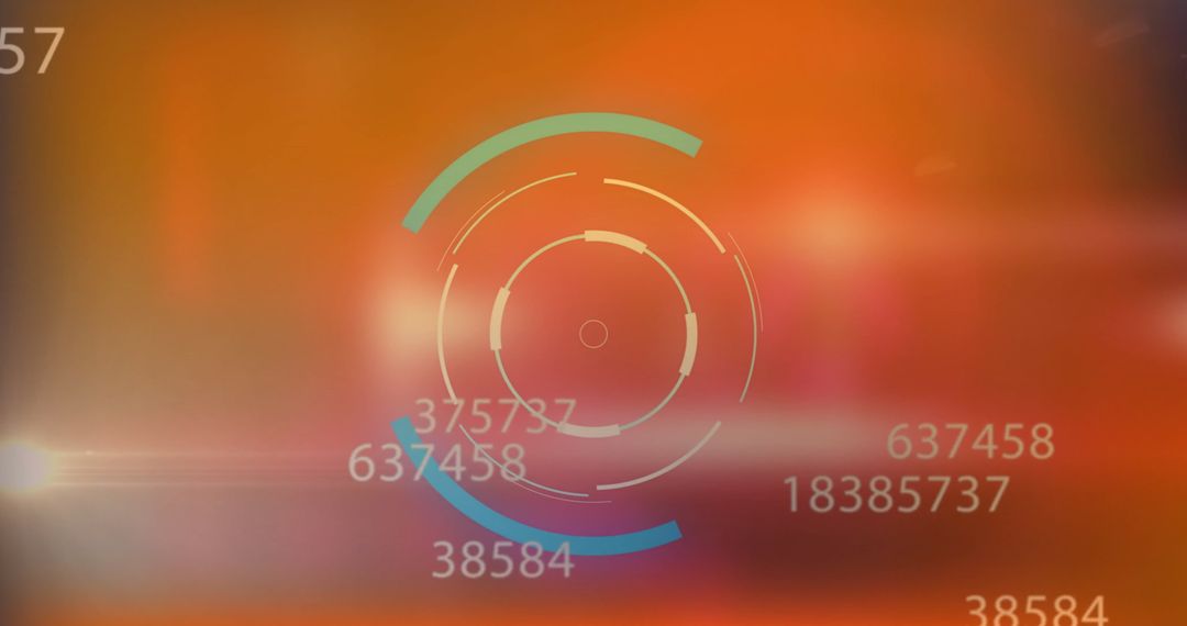 Abstract Digital Interface Data Scanning Background