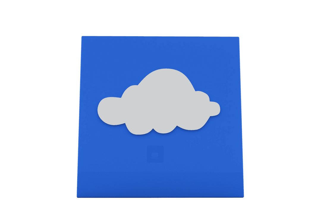 Transparent Cube Displaying 3D Cloud Computing App Icon - Download Free Stock Images Pikwizard.com