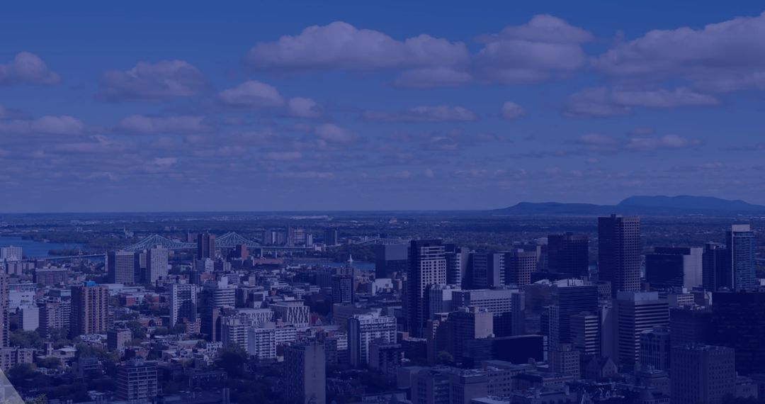 Urban Cityscape With Digital Data Overlay Concept