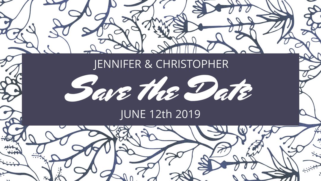 Elegant Floral and Bird Themed Save the Date Announcement - Download Free Stock Templates Pikwizard.com