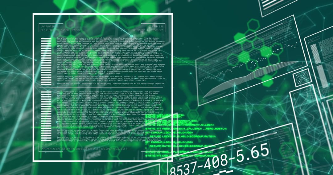Futuristic Digital Data Processing with Holographic Screen Display