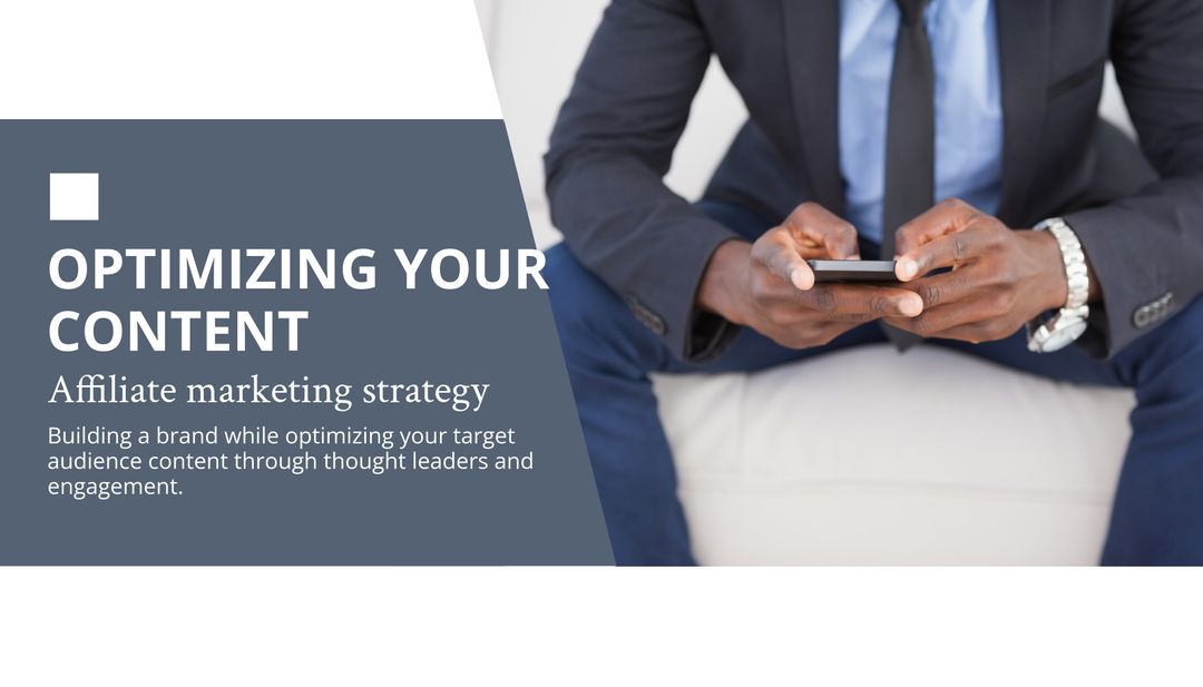 Business Professional with Smartphone Emphasizing Connectivity