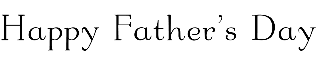 Transparent happy father's day message design with heart