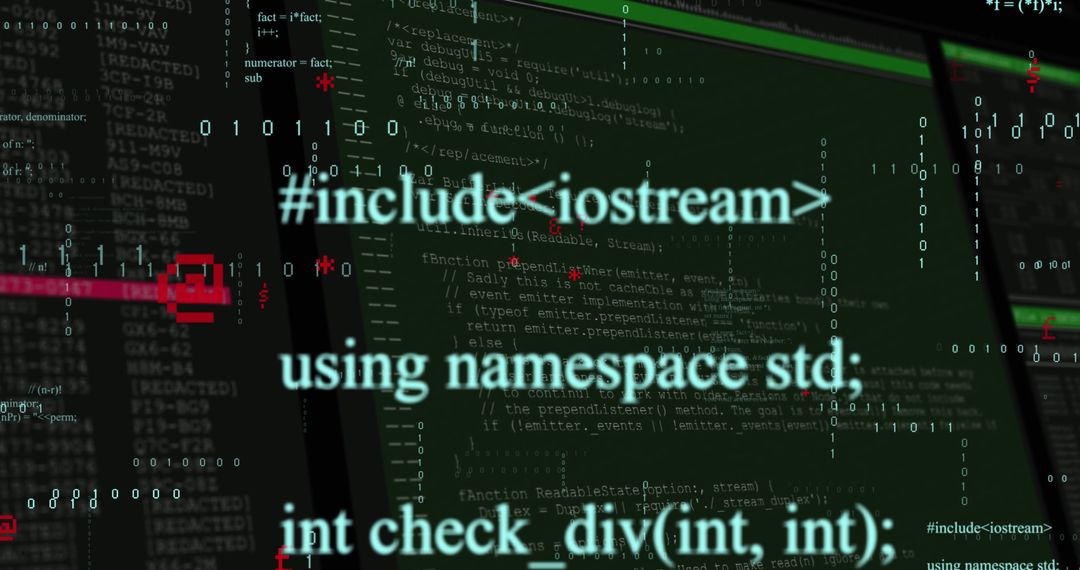Futuristic Code and Data Processing in Dark Mode - Free Images, Stock Photos and Pictures on Pikwizard.com