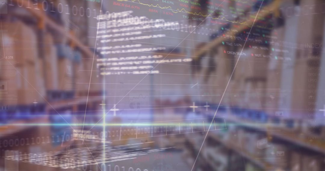 Data-Driven Warehouse Logistics Marketing Concept