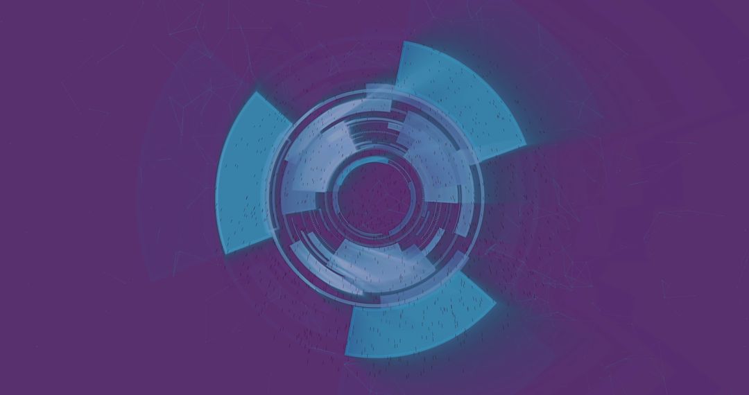 Digital Scope Interface on Purple Background