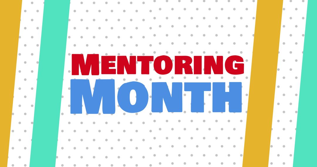 Bright Mentoring Month Celebration Design with Vibrant Colors