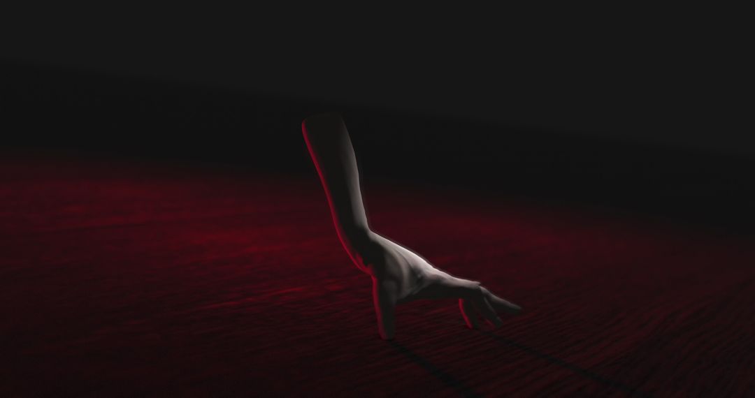 Creepy Hand Ascending in Dark Enigmatic Atmosphere